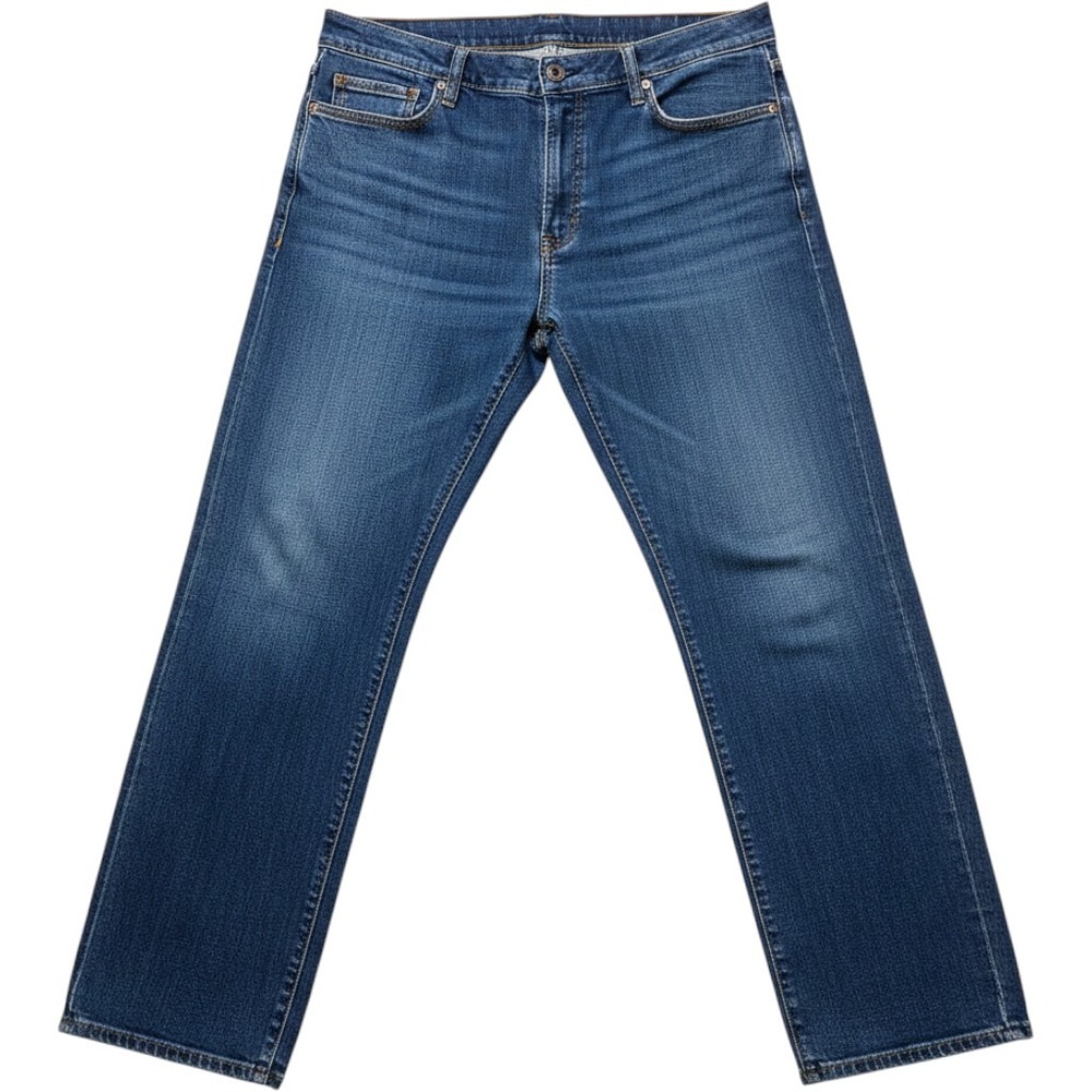 Orvis Mens 2ML2 Five Pocket Straight Leg Jeans Medium Wash Blue 44x30